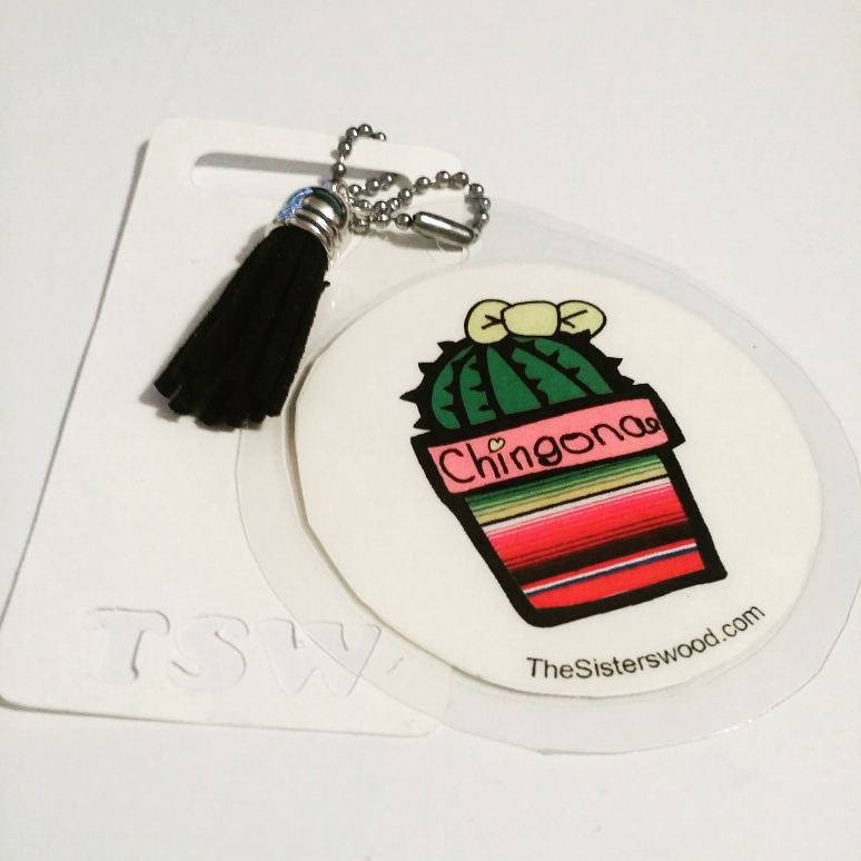 CHINGONA CACTUS Laminated Purse or Planner Tag