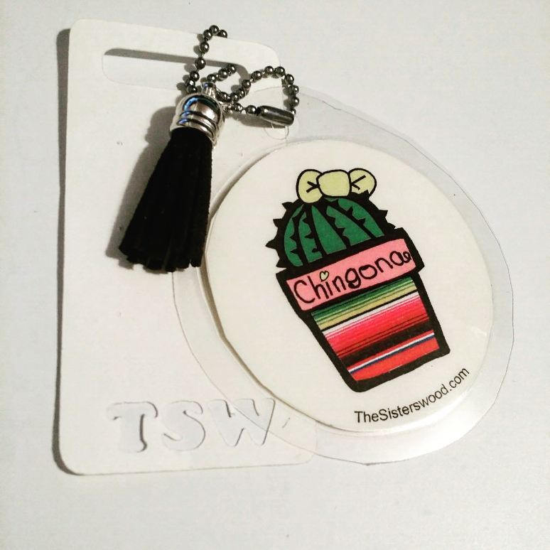 CHINGONA CACTUS Laminated Purse or Planner Tag