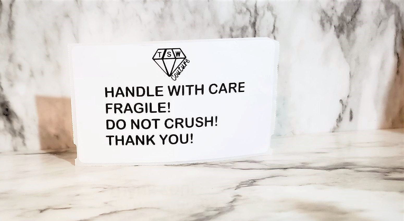 HANDLE WITH CARE Labels