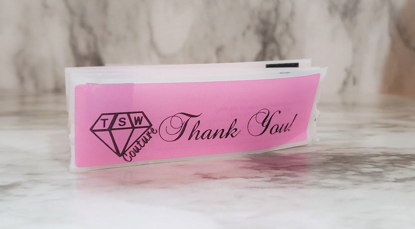 THANK YOU PINK Labels