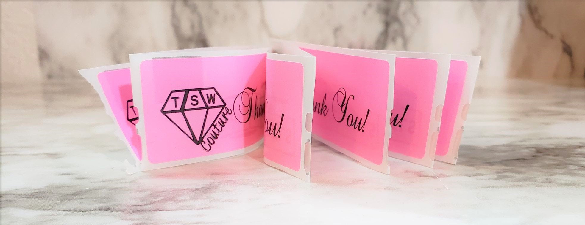 THANK YOU PINK Labels