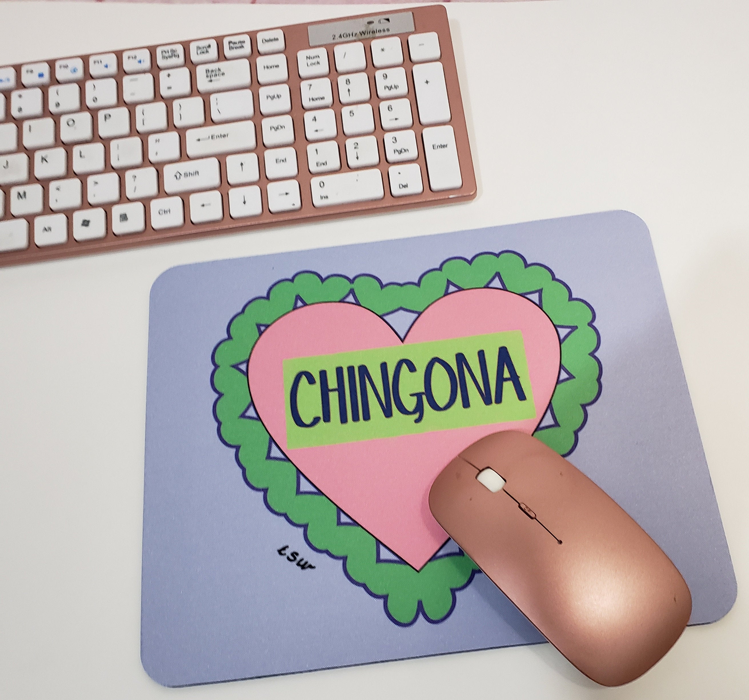 CHINGONA HEART Mouse Pad