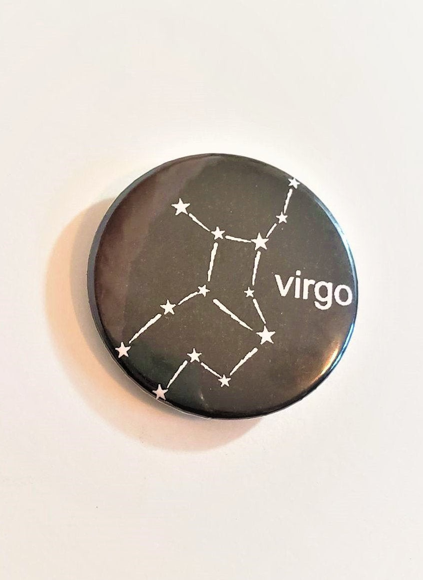 VIRGO CONSTELLATION PIN Button 1.5"