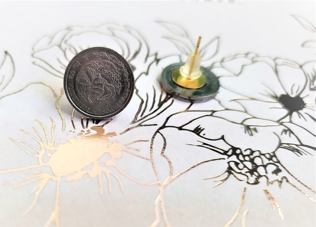 Mexican Coins Pesos Centavos Earring set