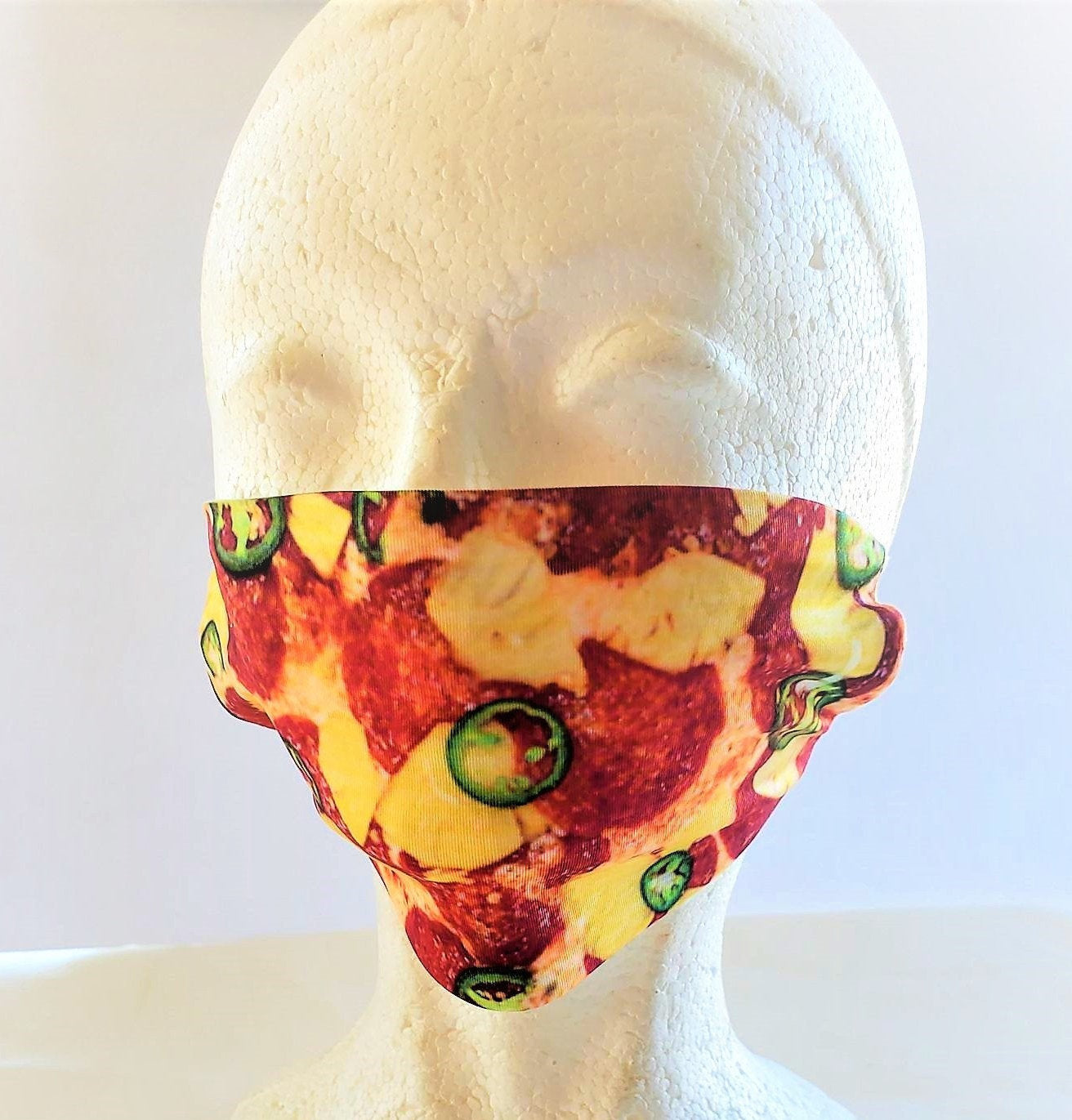 PIZZA MASK Print Adult Face Mask Double Layer