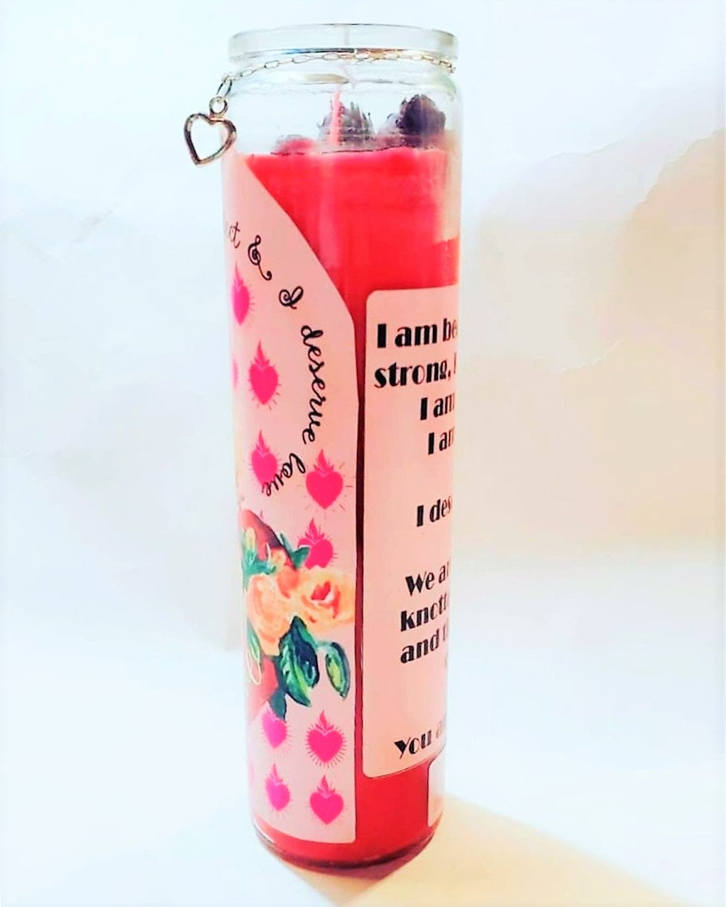 LOVE CANDLE RED