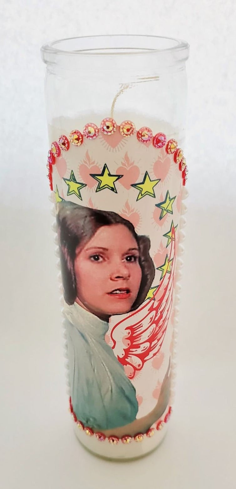 PRINCESS LEIA Carrie Fisher RIP Candle