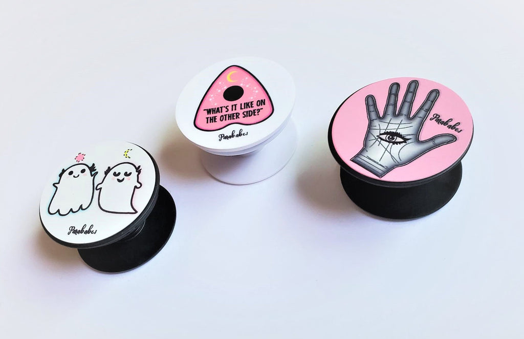 Planchette, or Palm Reader Eye, or Ghosties, Phone Grip, Stand Socket | Phone Stand, iPhone | Android Phones Stand