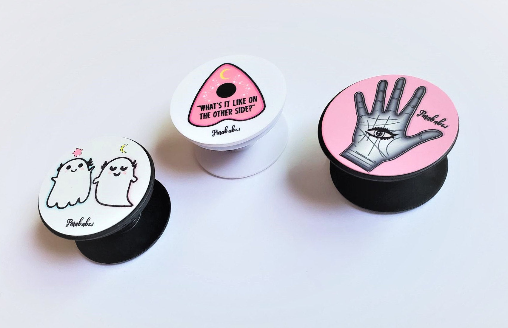 Planchette, or Palm Reader Eye, or Ghosties, Phone Grip, Stand Socket | Phone Stand, iPhone | Android Phones Stand