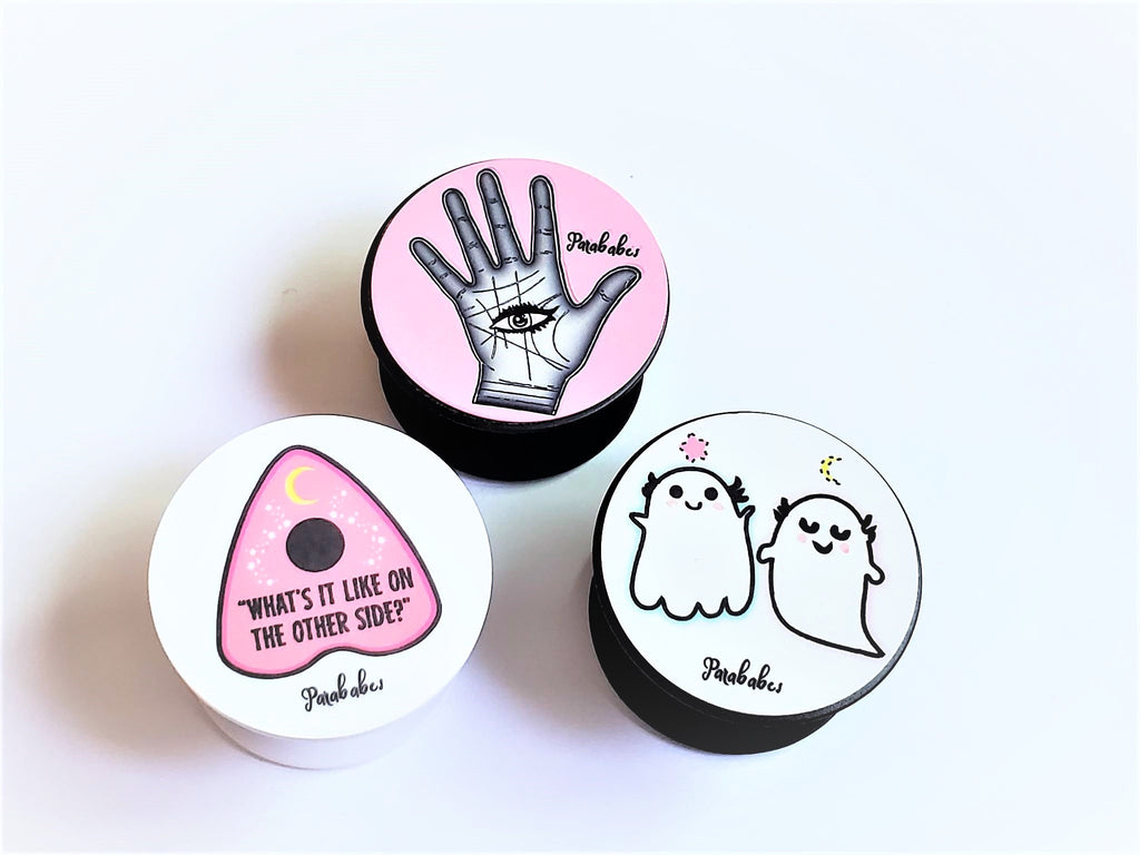 Planchette, or Palm Reader Eye, or Ghosties, Phone Grip, Stand Socket | Phone Stand, iPhone | Android Phones Stand