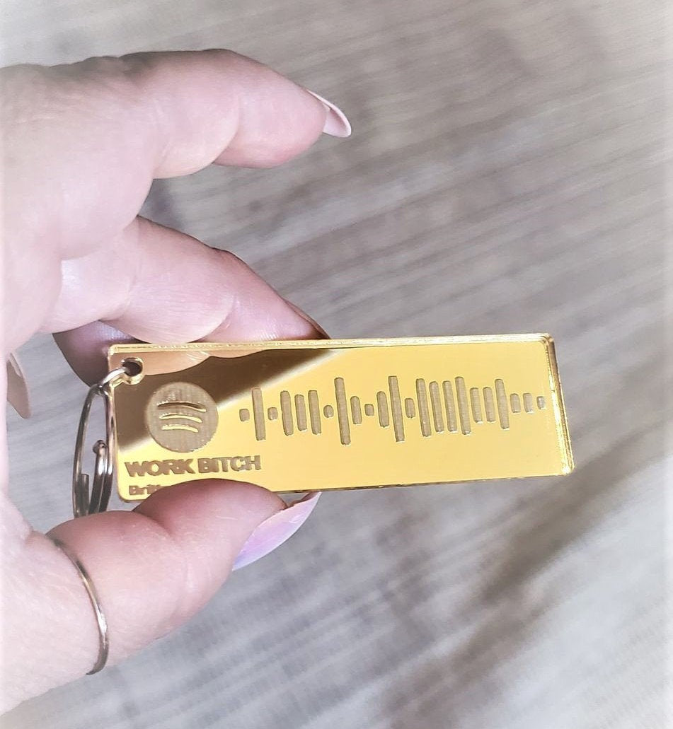 Spotify code keychain