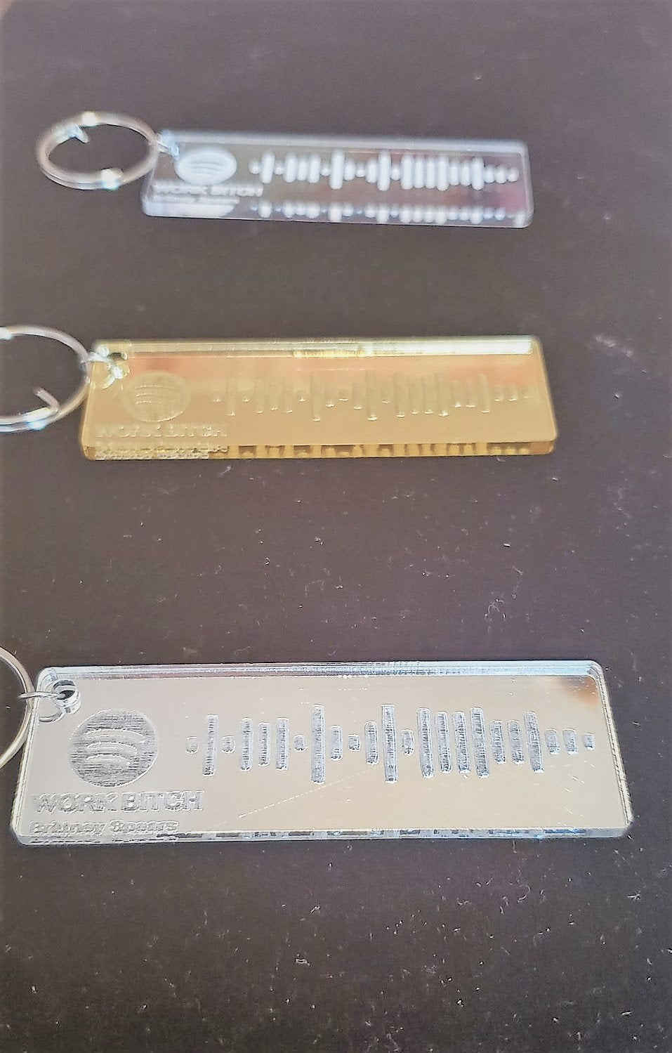 Spotify code keychain