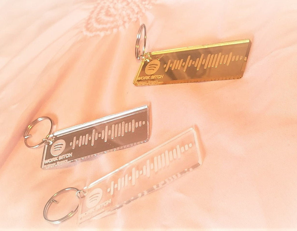 Spotify code keychain