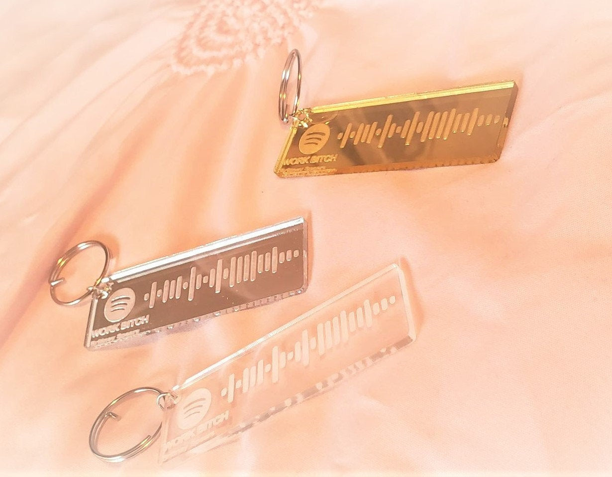 Spotify code keychain