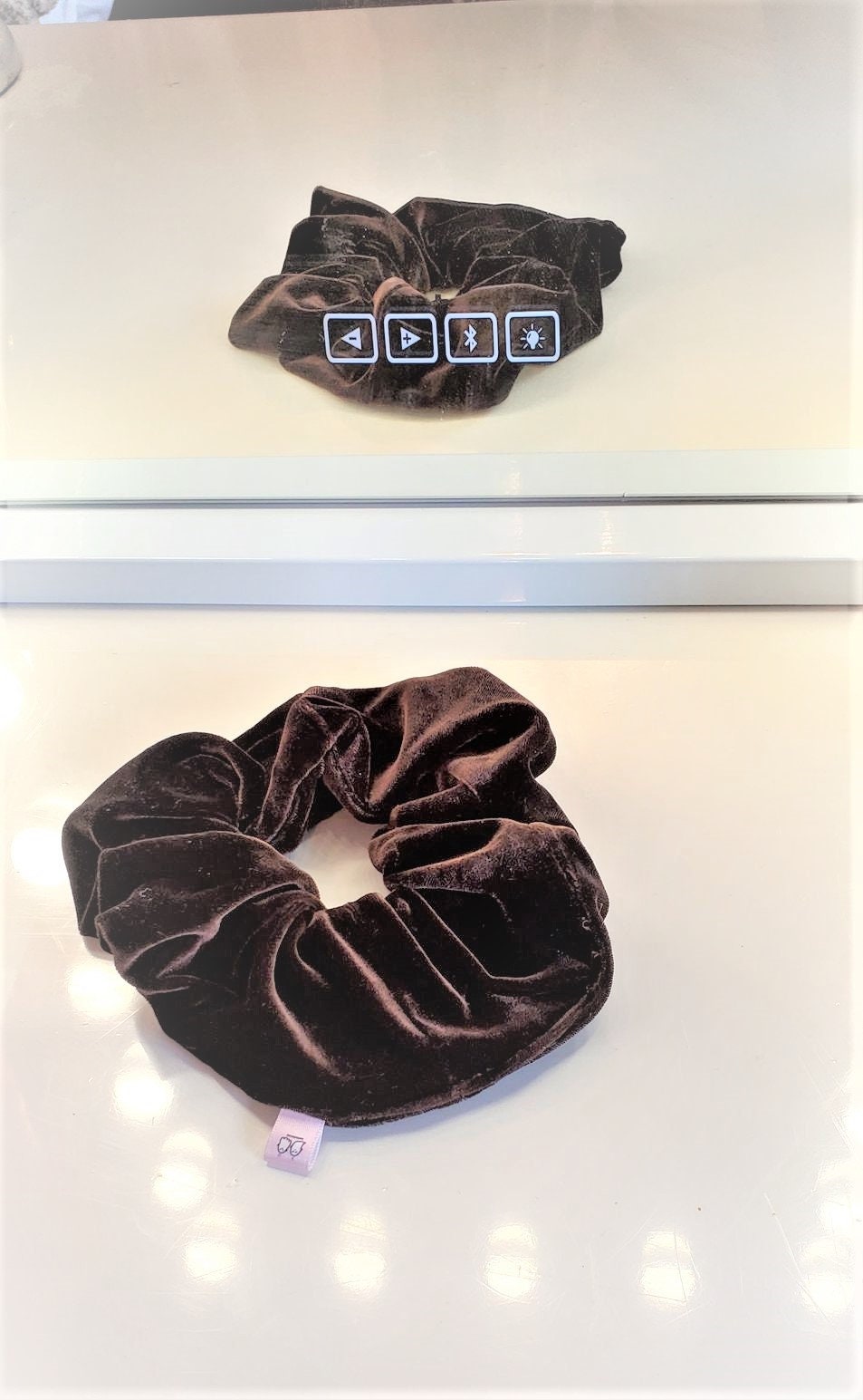 VELVET LUX SCRUNCHIE Brown Hair Tie Scrunchy Hair Accessory Scrunchie vsco Scrunchies Hair Tie Hair Scrunchies