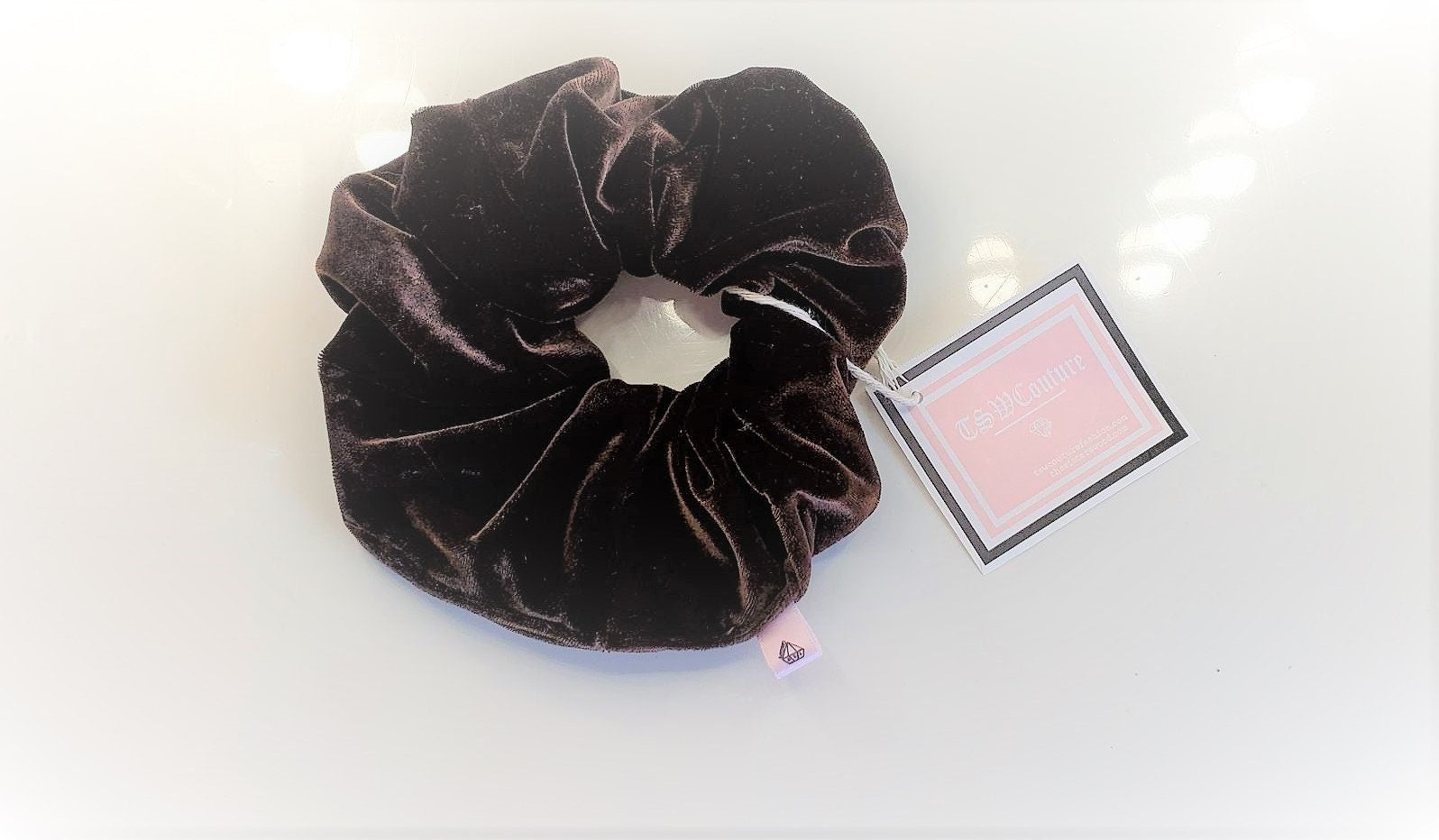 VELVET LUX SCRUNCHIE Brown Hair Tie Scrunchy Hair Accessory Scrunchie vsco Scrunchies Hair Tie Hair Scrunchies