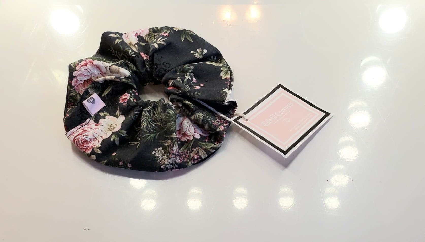 PINK ROSES SCRUNCHY TALL