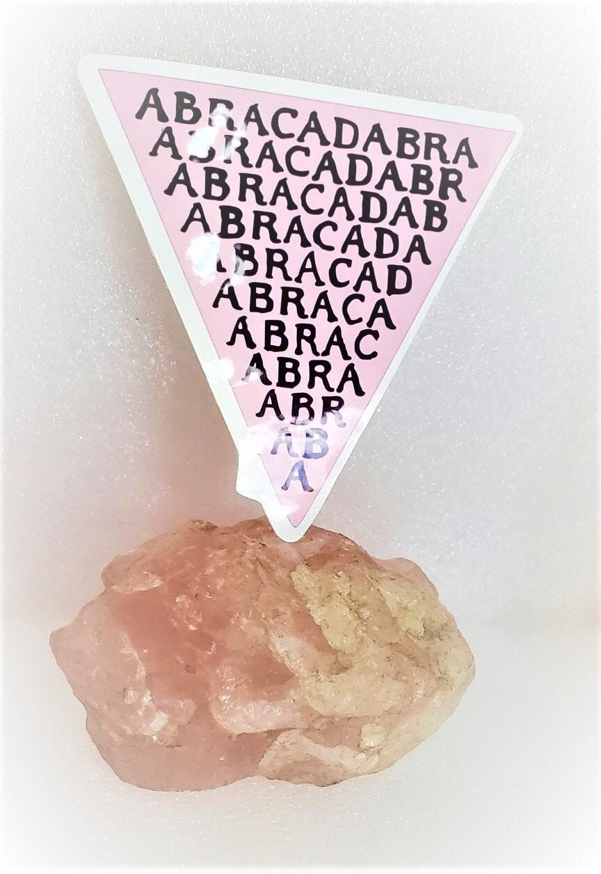 ABRACADABRA PYRAMID Parababes Sticker Label Glossy Weather proof 3" Ghost Stickers Ghost Label Lace Moon Eye Kawaii