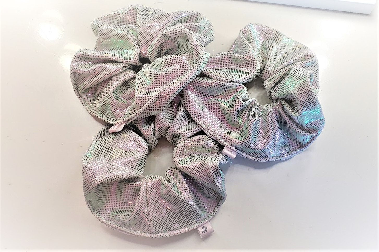 SHINNY DISCO BALL SCRUNCHY TALL