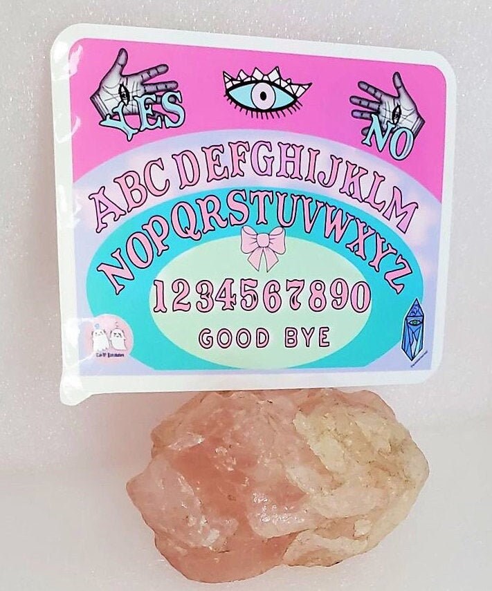 KAWAII OUIJA BOARD Parababes Sticker Label Glossy Weather  proof 3" Ghost Stickers Ghost Label Lace Moon Eye
