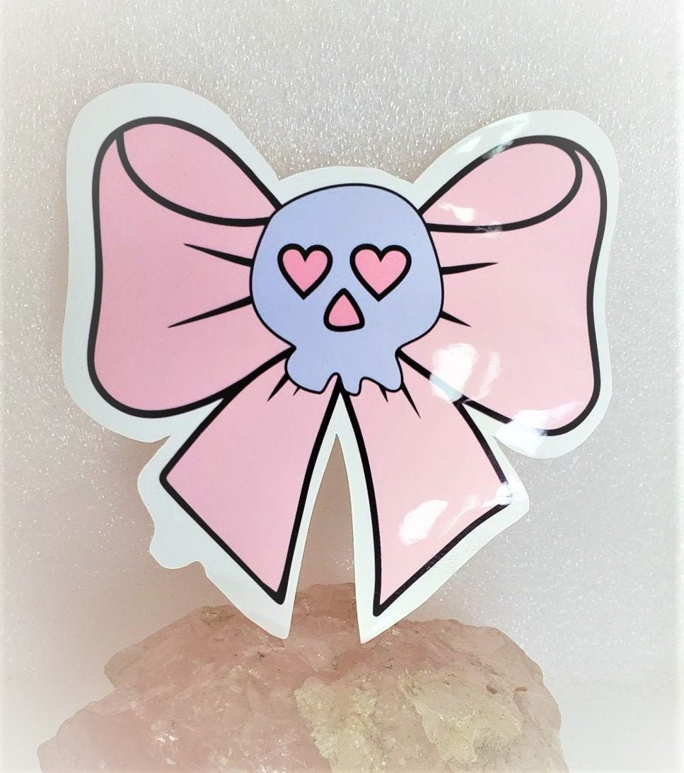 Skull Bow Sticker