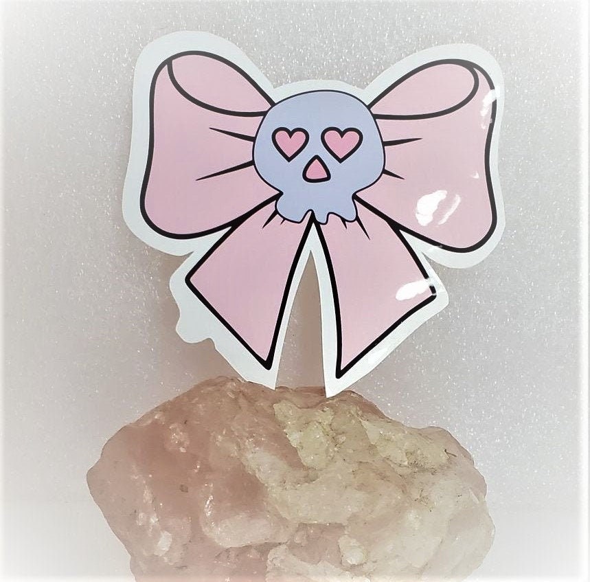 Skull Bow Sticker