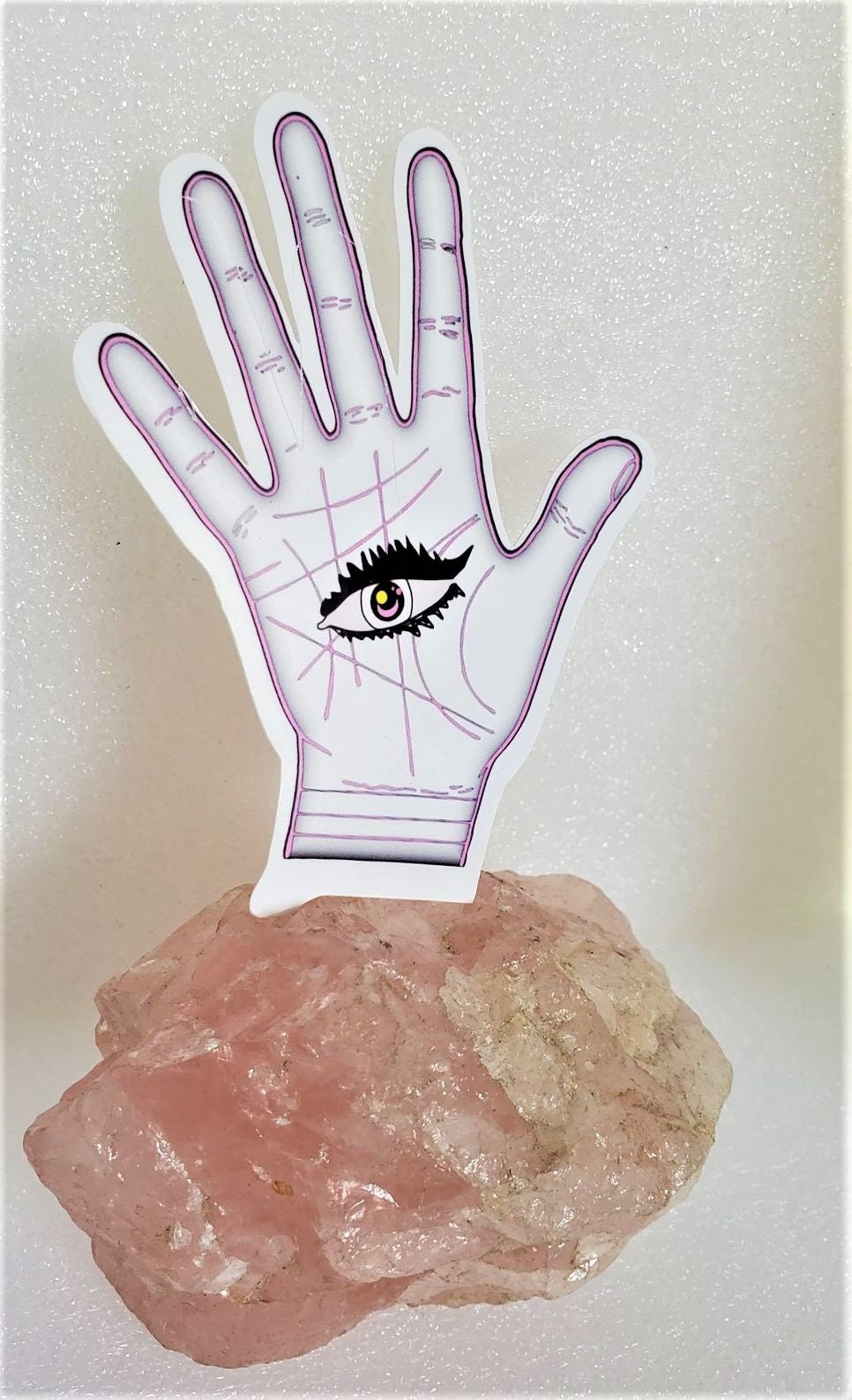EVIL EYE HAND Parababes Sticker Label Glossy Weather proof 3" Ghost Stickers Ghost Label Lace Moon Eye Kawaii