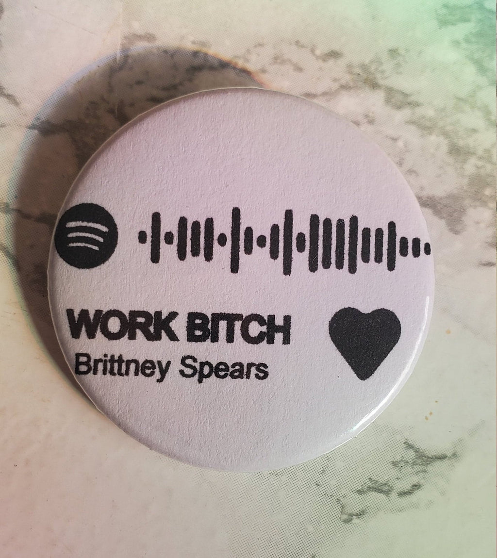 MUSIC APP PIN 1.5" Personalized Button