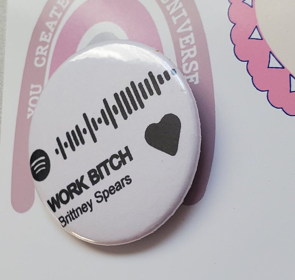 MUSIC APP PIN 1.5" Personalized Button