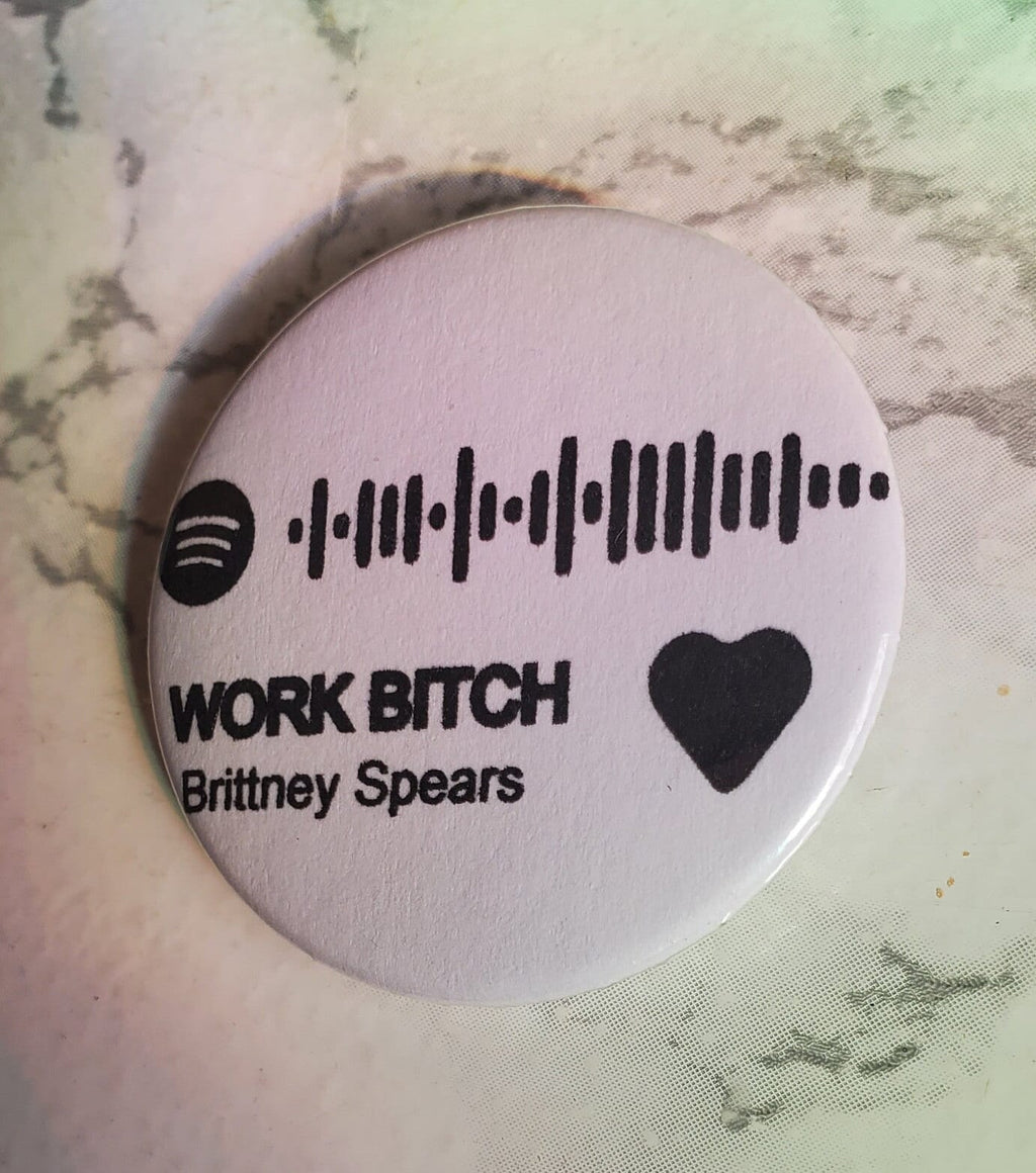 MUSIC APP PIN 1.5" Personalized Button