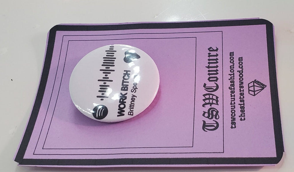 MUSIC APP PIN 1.5" Personalized Button