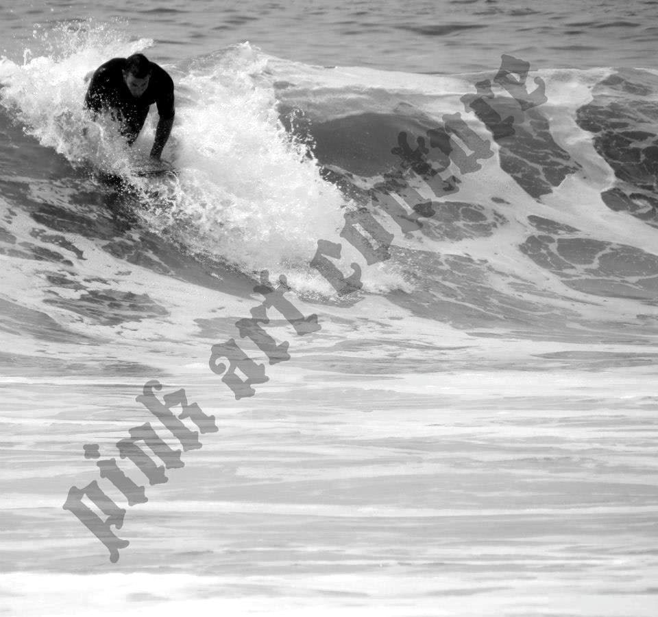 BLACK WHITE Newport Beach California SURFER  relaxed natural picture of the Pacific Ocean in Orange County