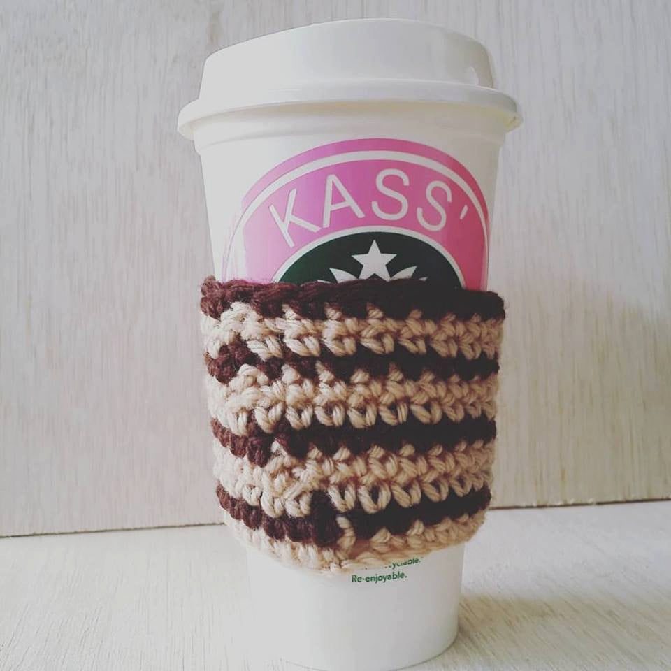 Coffee Cup Crochet Knitted Cozy