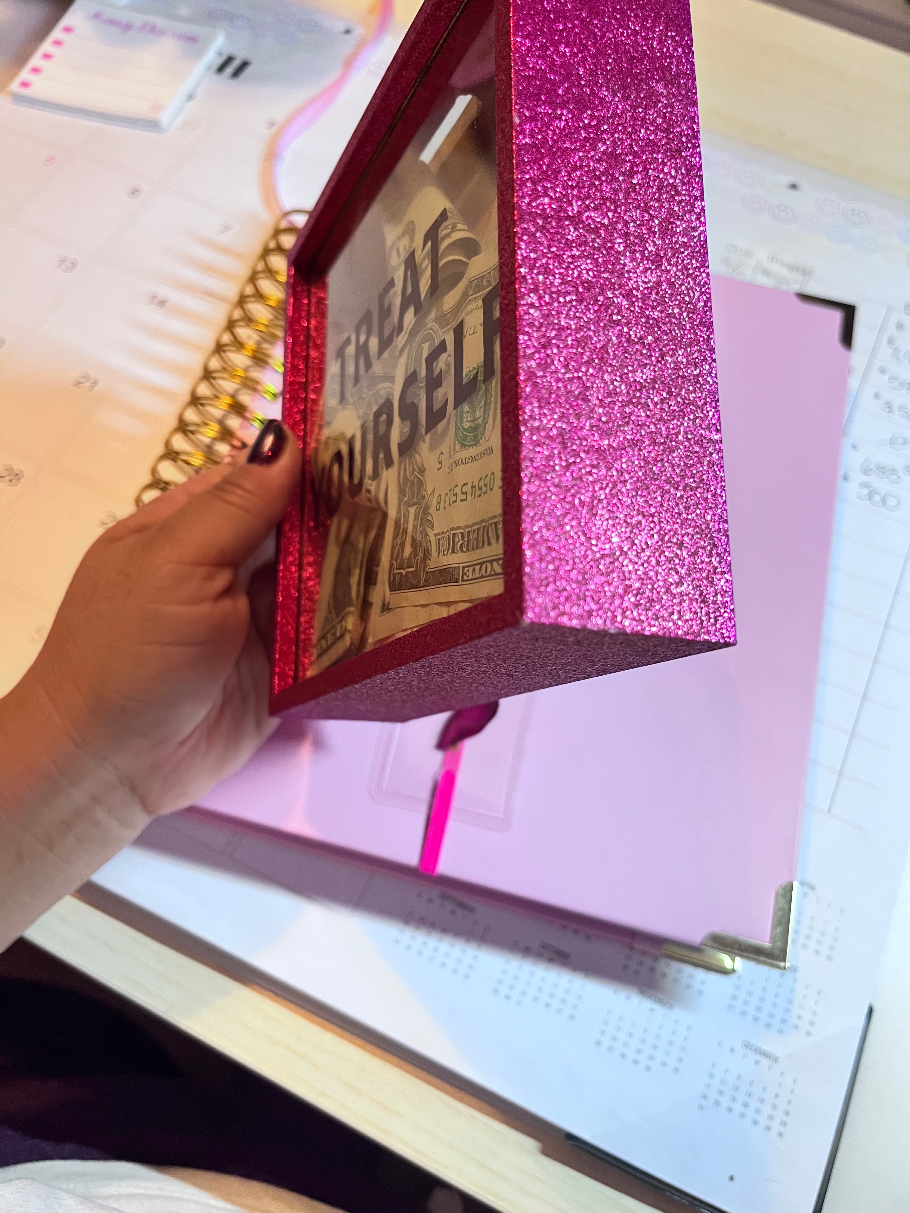 Money Treat Yourself bank box