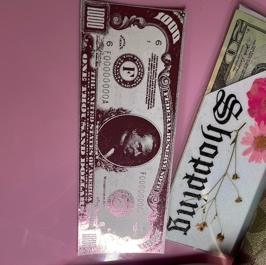 $1,000.00 foil bill marker